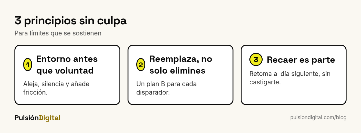 Tres principios para reducir el uso del celular sin culpa